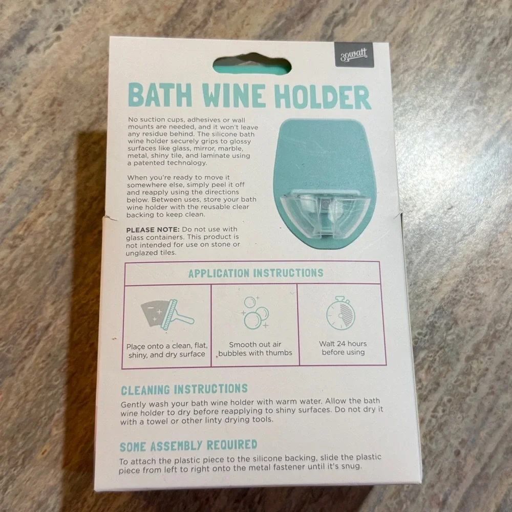 NEW Bath Wine Holder